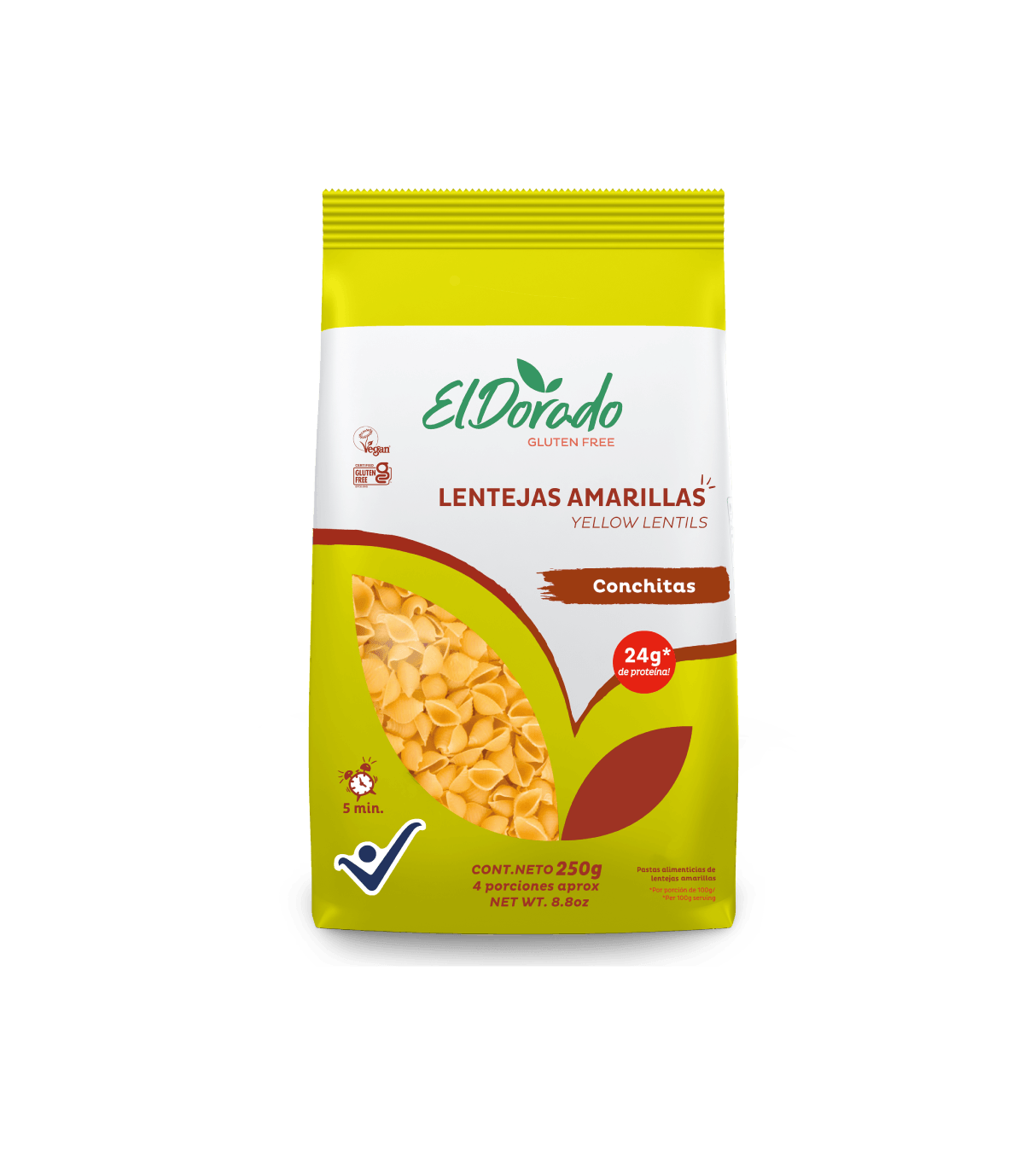 Conchitas de Lentejas amarillas