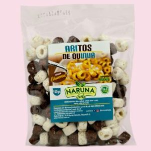 Aritos de quinua sabor chocolate